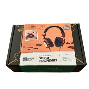 NIB Eureka Crate Build Your Own Stereo Headphones kiwico STEM tinker, create